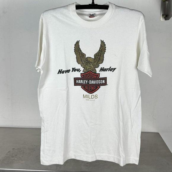 Tops - Retro 90S Harleydavidson Motorcycle Have You Har Ley Single Stitch Shirt